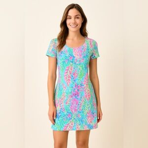 🌸 Lilly Pulitzer Colorful Floral Shift Dress | Size Small 🌸